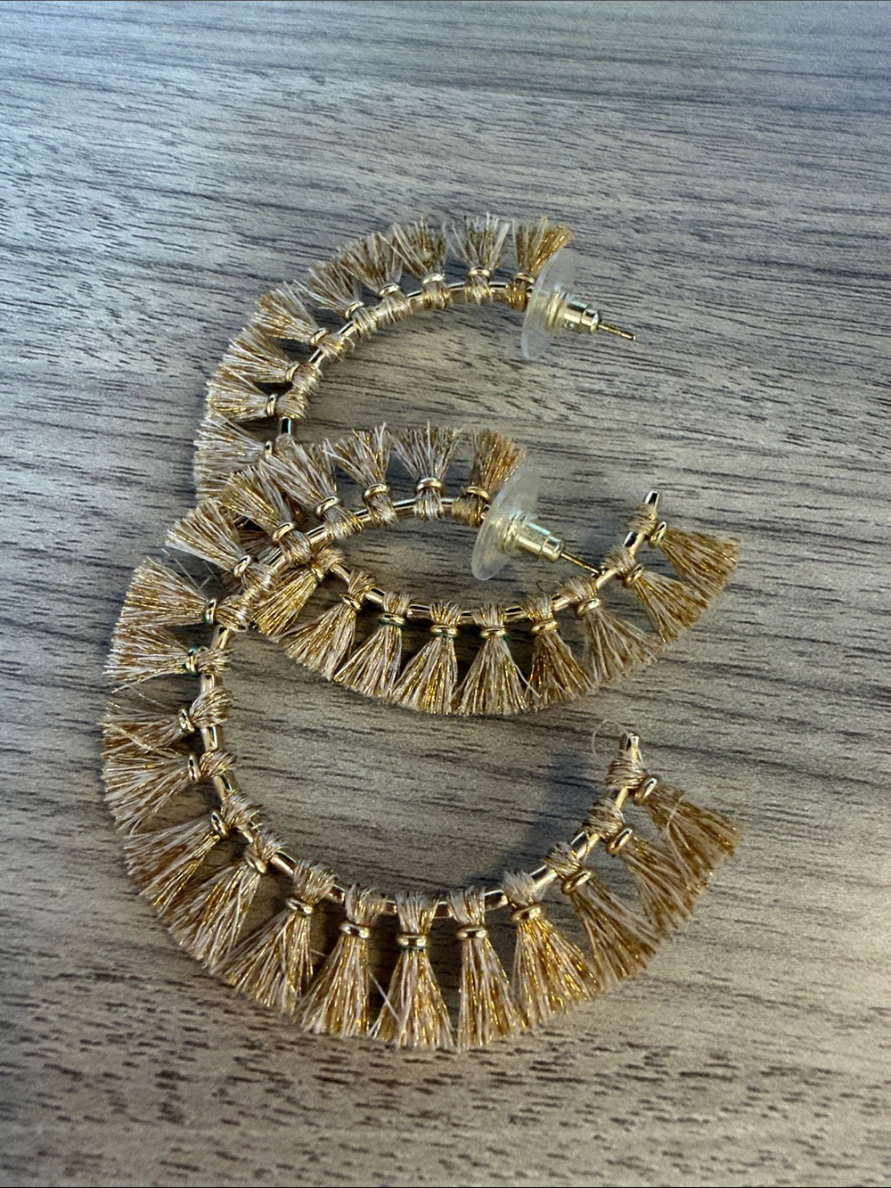 Kendra Scott Gold Tassel Hoop Earrings